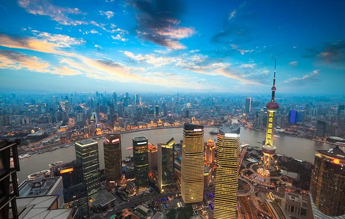 壮观的上海大都市高清摄影图片